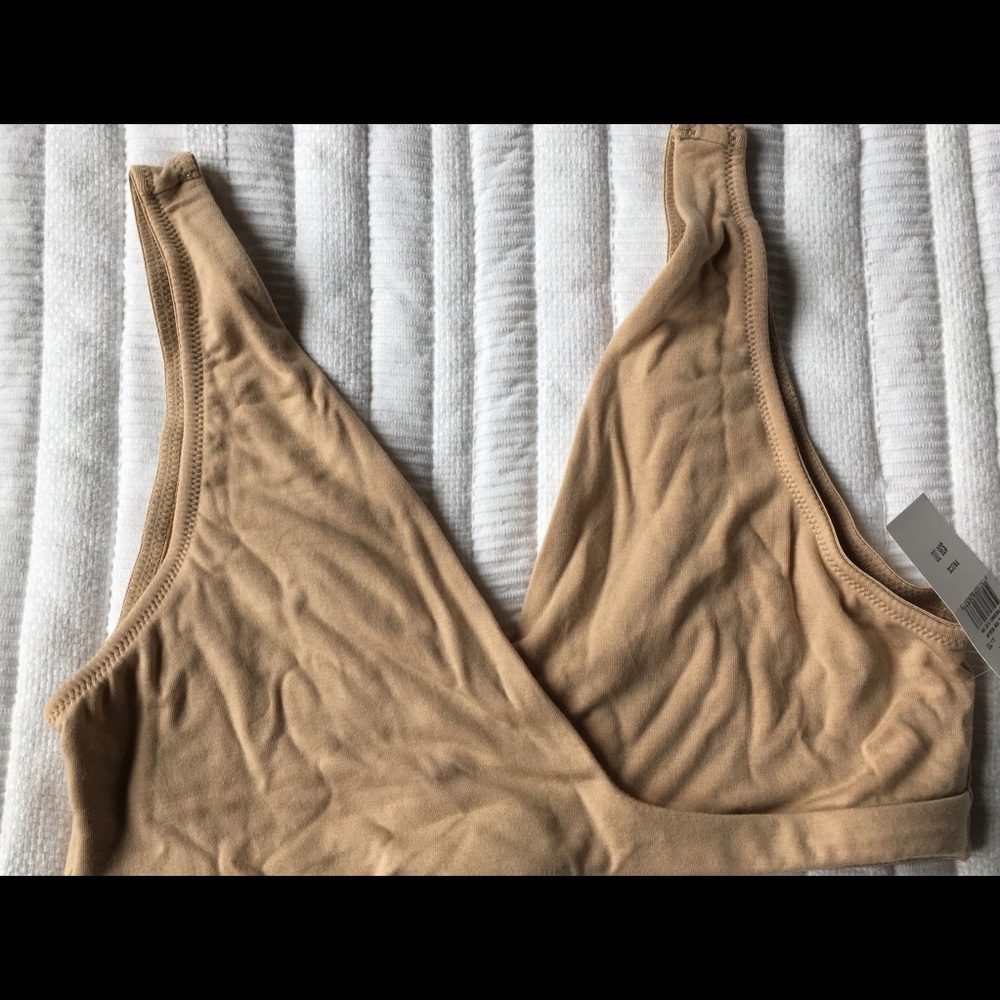 NWT - wrap nursing bra - nude color